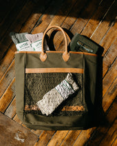 RECYCLED FISHING NET COTTON CANVAS TOTE