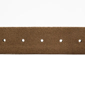 Light Brown Suede Tubo Tubular Dress Belt