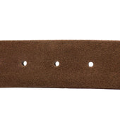 Brown Suede Tubo Tubular Dress Belt