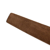 Brown Suede Tubo Tubular Dress Belt
