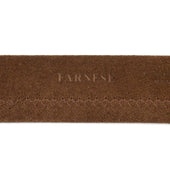 Brown Suede Tubo Tubular Dress Belt