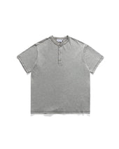 HENLEY NECK T-SHIRTS / MELANGE GREY