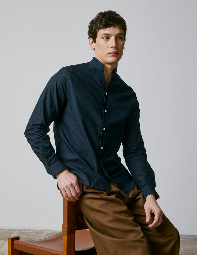 Carl navy shirt