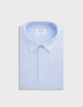 Chemise Semi-ajustée stretch rayée bleue