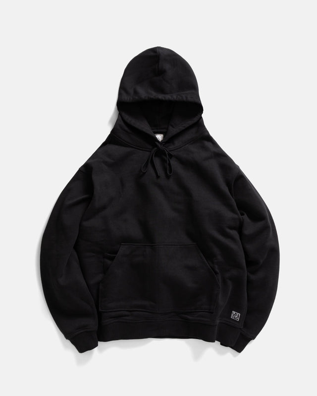 NOVIS HOODED SWEATSHIRT - BLACK 19oz. ALL COTTON LOOPBACK TERRY FLEECE
