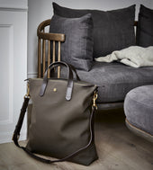 M/S Shopper – Army/Dark Brown
