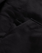 NOVIS HOODED SWEATSHIRT - BLACK 19oz. ALL COTTON LOOPBACK TERRY FLEECE