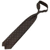 Floral Printed Silk Tie Rich Hand Rolled