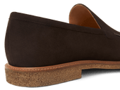 Antibes Loafers In Moka Brown Luxe Suede