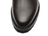 Ribot Boots In Dark Brown Hatch Grain Calf