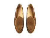 Stride Loafers In Earth Glove Suede Natural Sole