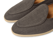 Stride Loafers in Fiji Grey Merlinen with Natural Sole