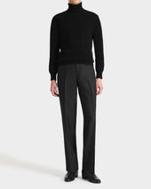 Pull Col Roul En Cachemire Noir