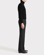 Pull Col Roul En Cachemire Noir