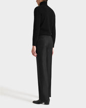 Pull Col Roul En Cachemire Noir