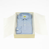 Long Sleeve Polo Shirt In Light Cotton Pique