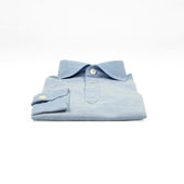 Long Sleeve Polo Shirt In Light Cotton Pique