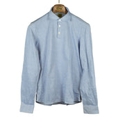 Long Sleeve Polo Shirt In Light Cotton Pique