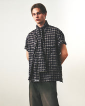 Pattern Scarf Beige Check