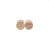 Reversed Mother Of Pearl Day Rustic Cufflinks Textured Surface