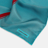 And Red Stripe Silk Pocket Square