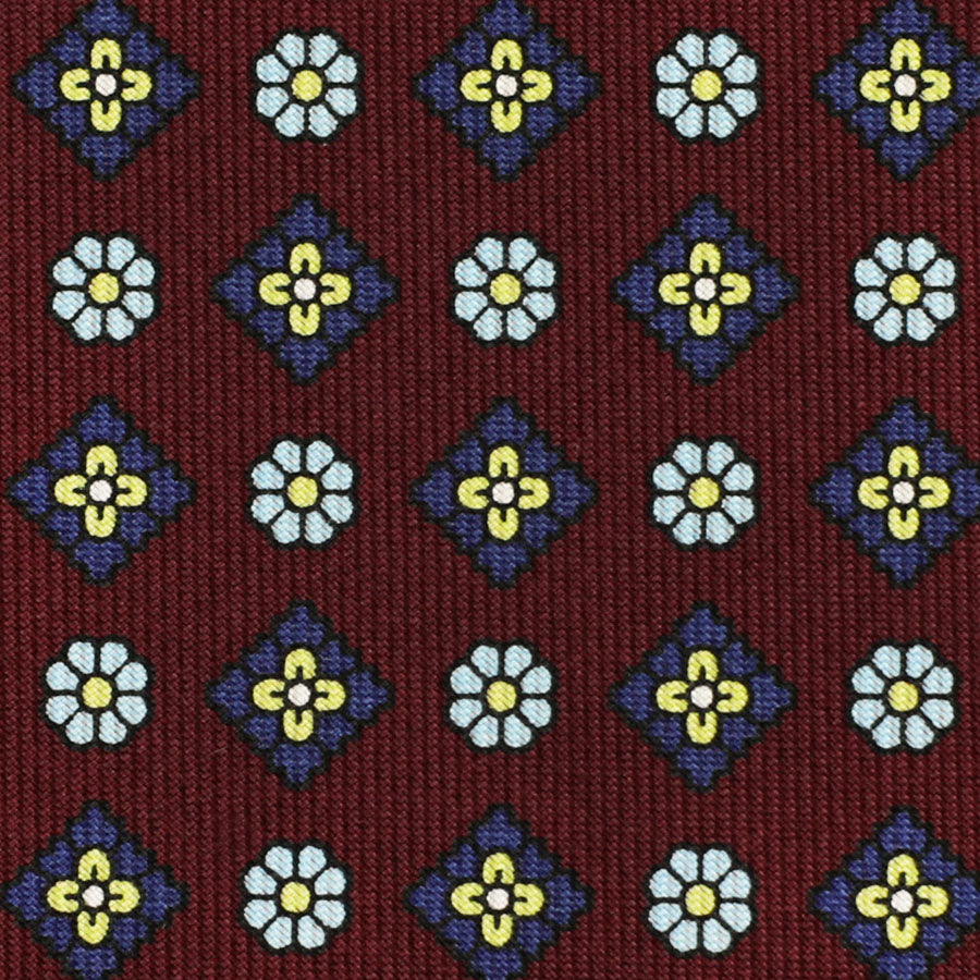 Floral Printed Bespoke Silk Tie