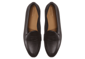 Sagan Rubber Ginkgo Loafers In Dark Brown Drape Calf