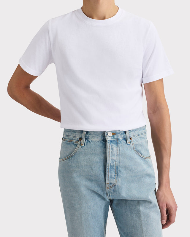 T-SHIRT EN JERSEY DE COTON - BLANC