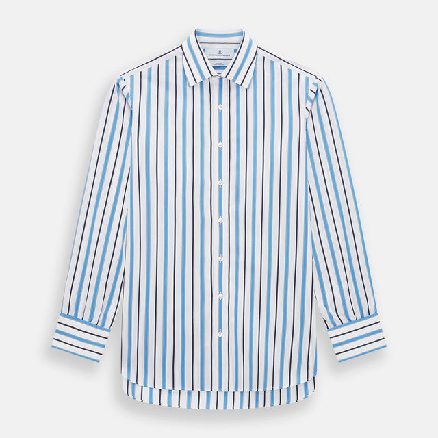 Sky Blue Multi Candy Stripe Mayfair Shirt