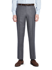 Light Grey Natural Stretch Wool Trousers - Model 08 (SLIM)