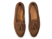 Sagan Classic Tassel Loafers In Moyen Asteria Suede