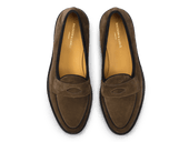 Grand Varenne Loafers In Northern Green Shield Suede