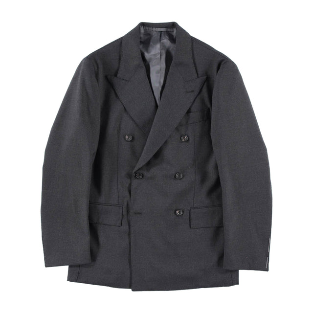 Charcoal High Twist Wool DB Waverly Suit