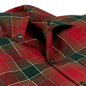Elk Heights Camp Shirt - Sycamore Green / Red Plaid