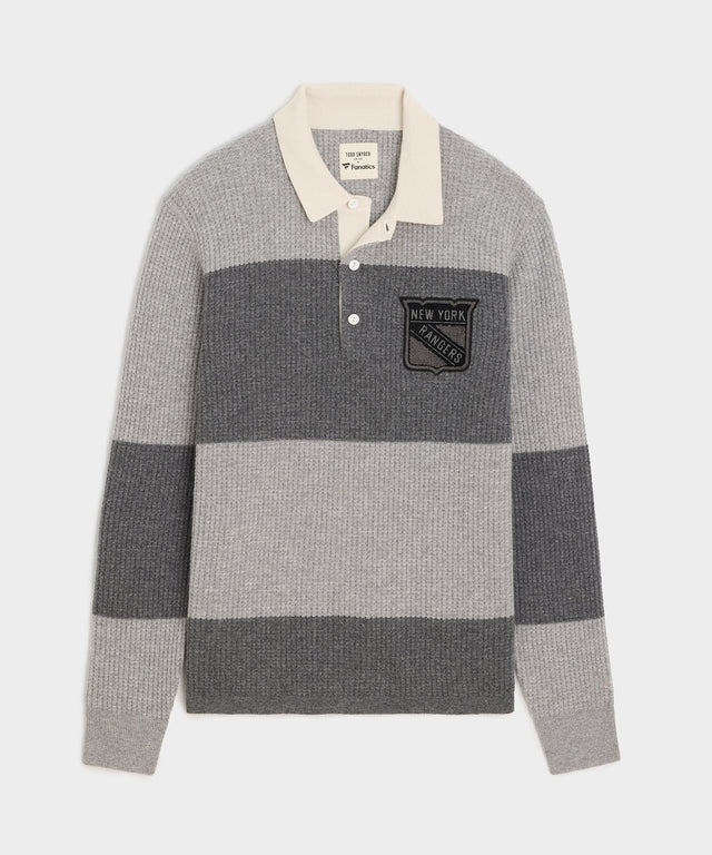 Todd Snyder By Fanatics For Nhl New York Rangers Cashmere Rugby