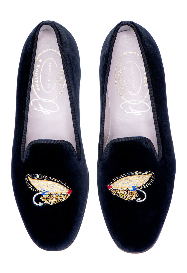 Fly Midnight Velvet Slipper (Men)