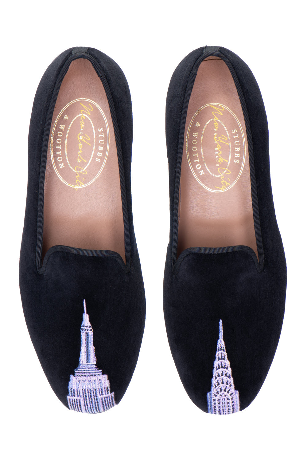 Skyscraper Black Velvet Slipper (Men)
