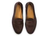 Grand Varenne Loafers In Dark Brown Shield Suede