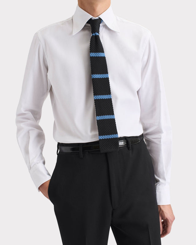 CHEMISE COL LARGE EN COTON ROYAL OXFORD - BLANCHE
