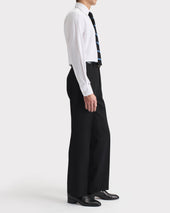 Chemise Col Large En Coton Royal Oxford Blanche