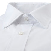 Tailored Fit Plain Soyella Double Cuff Shirt In