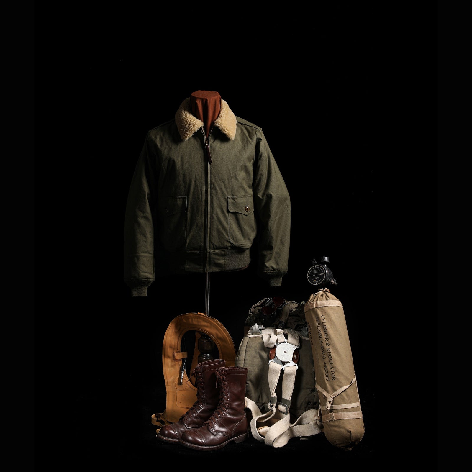 B 10 Flight Jacket Factory Legacy Fur Collar
