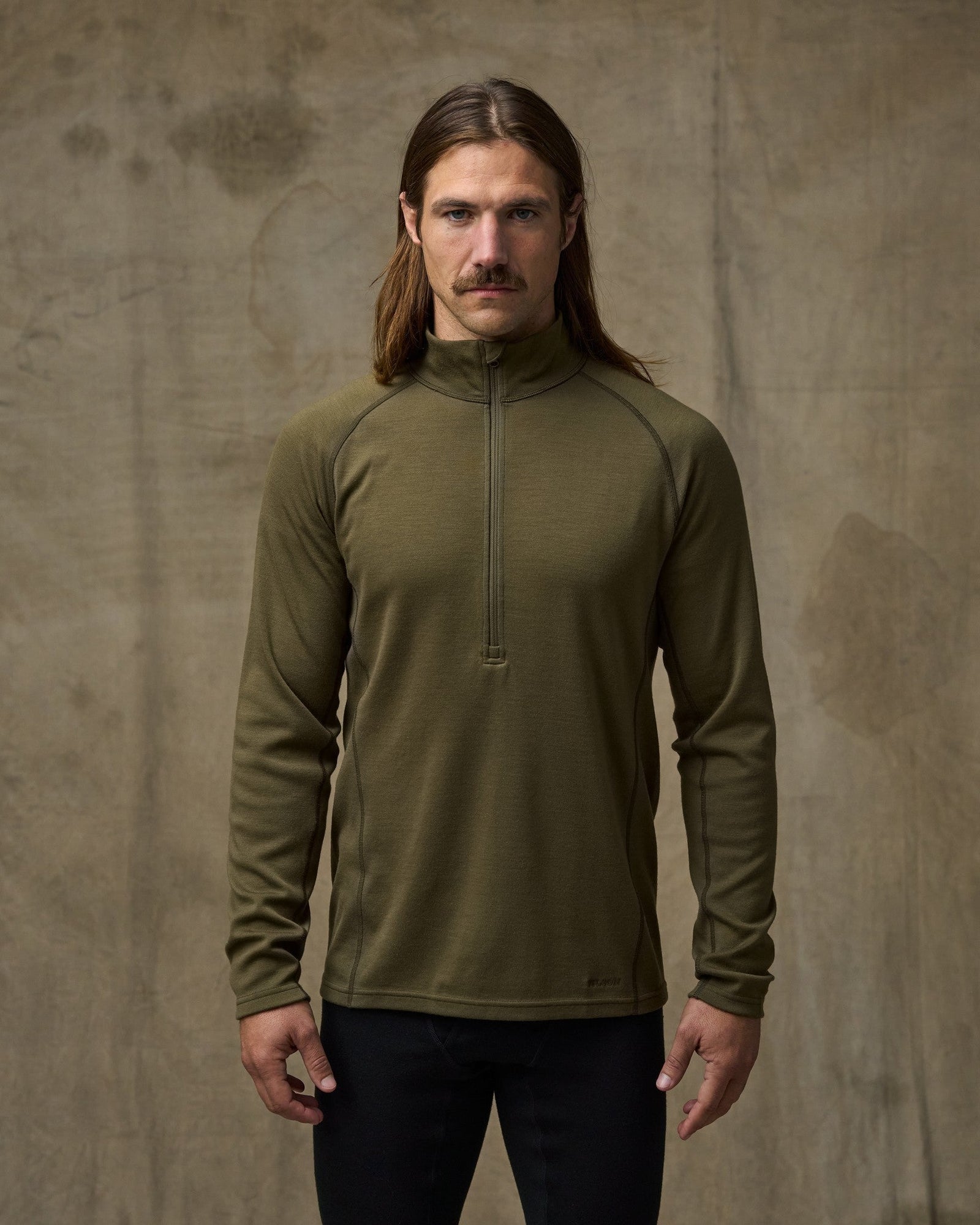 400g Merino Wool Long Sleeve Half Zip