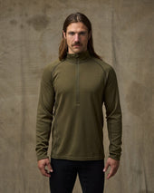 400g Merino Wool Long Sleeve Half Zip