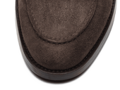 Berkeley Penny Loafers In Dark Brown Suede