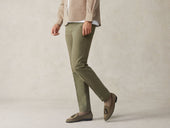 Sagan Rubber Tassel Loafers In Olivine Green Asteria Suede