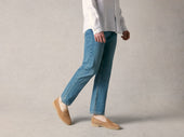 Stride Loafers In Glove Suede With Natural Sole