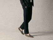 Stride Loafers in Fiji Grey Merlinen with Natural Sole
