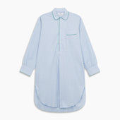 And Green Stripe Poplin Cotton Nightshirt