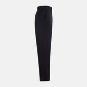 Midnight Blue Wool Henry Trousers